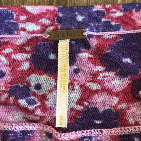 Free People floral cashmere blend cinch waist lightweight sweater, M - Picture 7 of 14